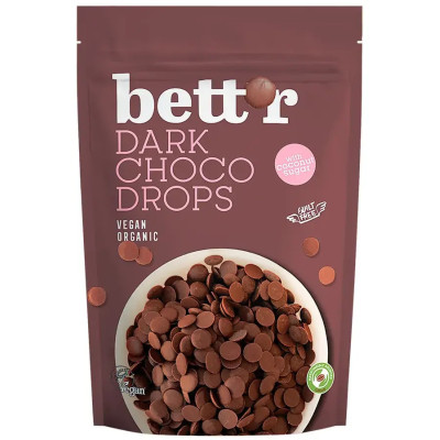 Choco drops dark bio 200g...