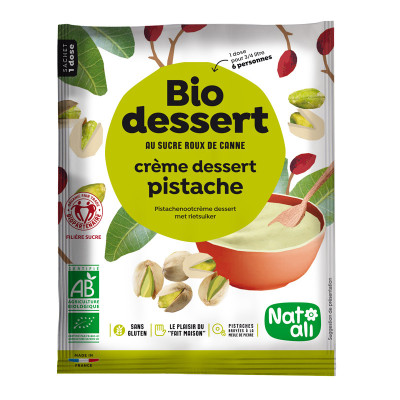 Desert crema cu fistic bio...