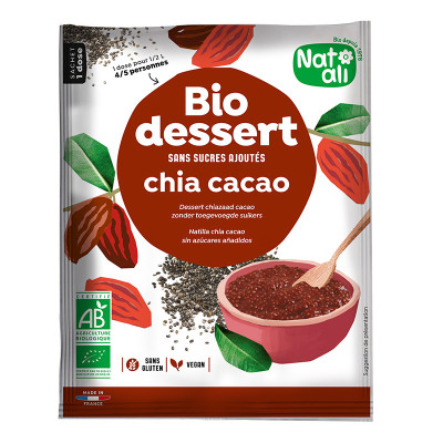 Desert cu chia si cacao bio...