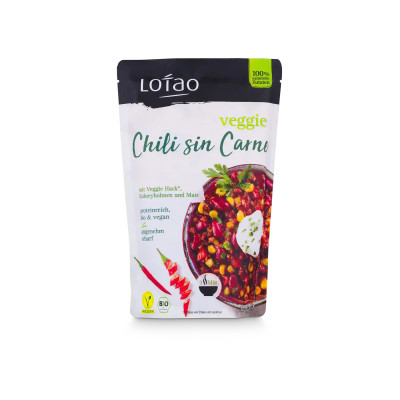 Chili sin carne vegan cu...