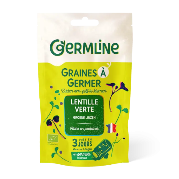 Linte verde pentru germinat bio 150g Germline