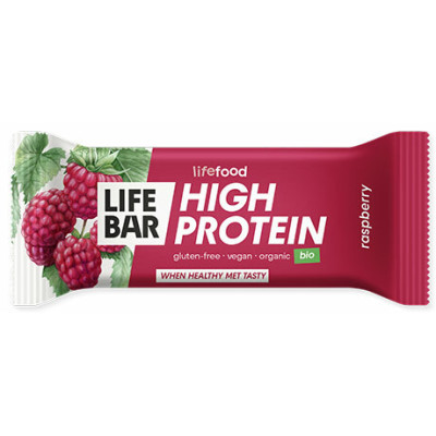 Baton proteic cu zmeura bio...