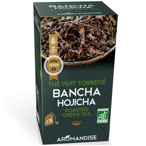 Ceai verde prajit bancha hajicha bio 18dz x 2g 36g Aromandise