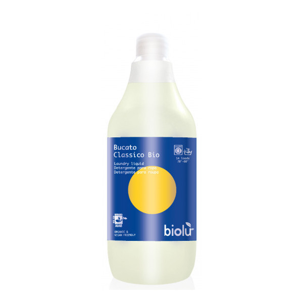Detergent lichid pentru rufe albe si colorate ecologic 1l Biolu