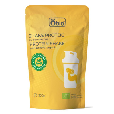 Shake proteic cu banane bio...