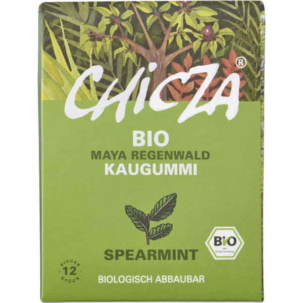 Guma de mestecat spearmint bio 12 lamele - 30g Chicza