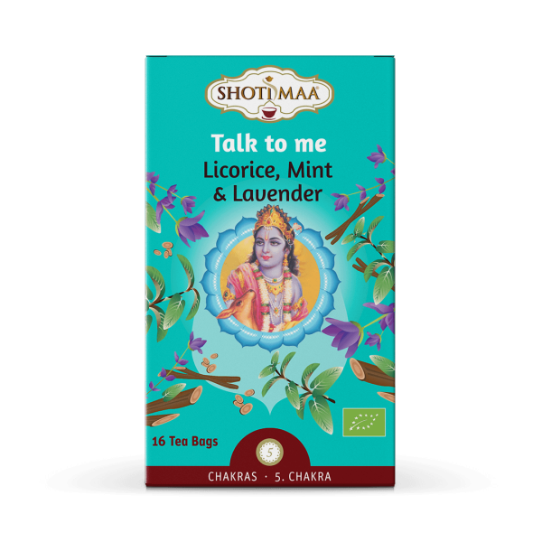 Ceai chakras - talk to me - lemn dulce, menta si lavanda bio 16dz x 2g 32g Shotimaa