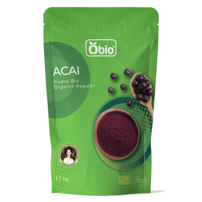 Acai pudra bio 60g Obio