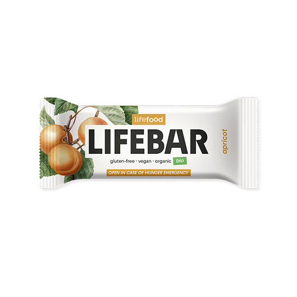 Baton cu caise bio 40g Lifebar