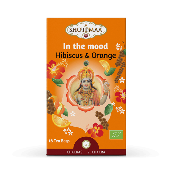 Ceai chakras - in the mood - hibiscus si portocala bio 16dz x 2g 32g Shotimaa