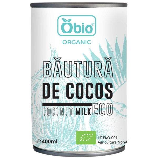 Bautura de cocos bio 400ml Obio