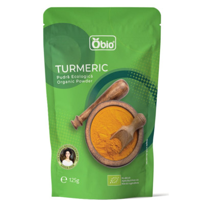 Turmeric pudra bio 125g Obio