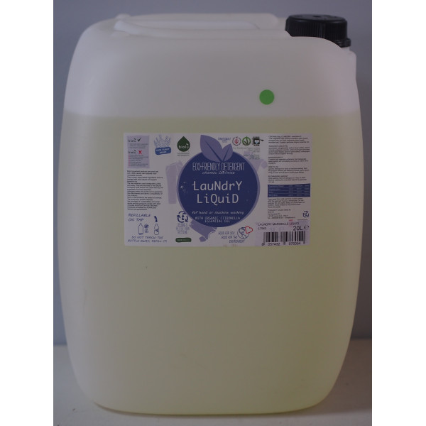 Detergent lichid pentru rufe albe si colorate ecologic 20l Biolu
