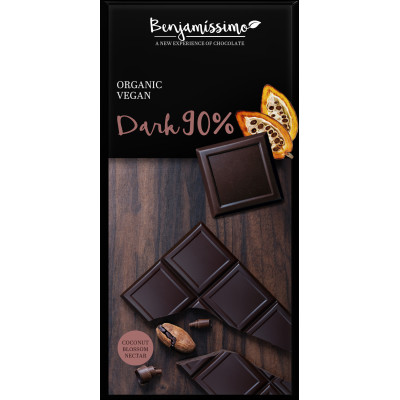 Ciocolata neagra 90% bio,...