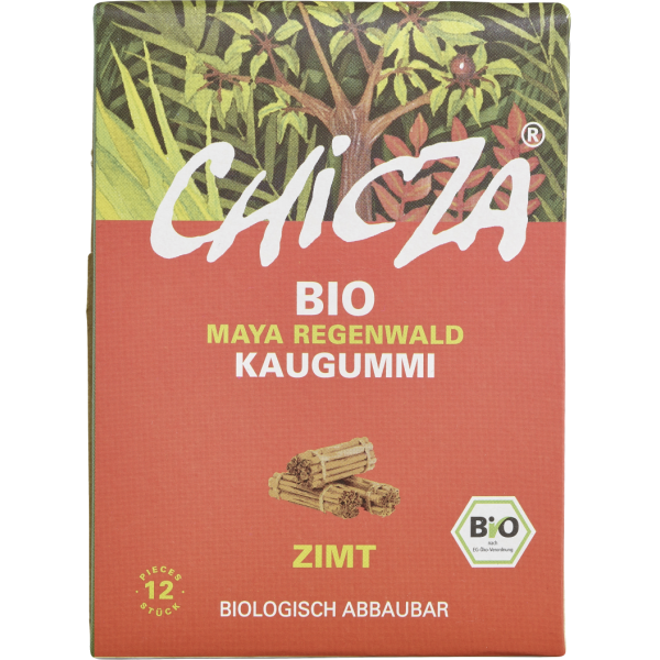 Guma de mestecat cu scortisoara bio 12 lamele 30g Chicza