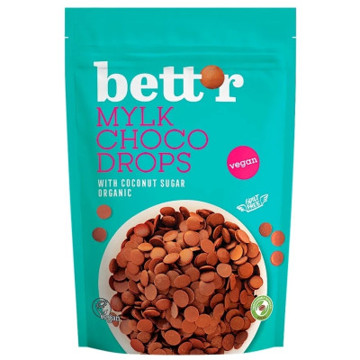 Choco drops milk bio 200g...