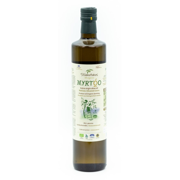 Ulei de masline extravirgin myrtoo bio 750ml Stamatakos Olivegrove