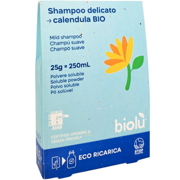 Sampon cu galbenele pudra - refill ecologic 25g Biolu