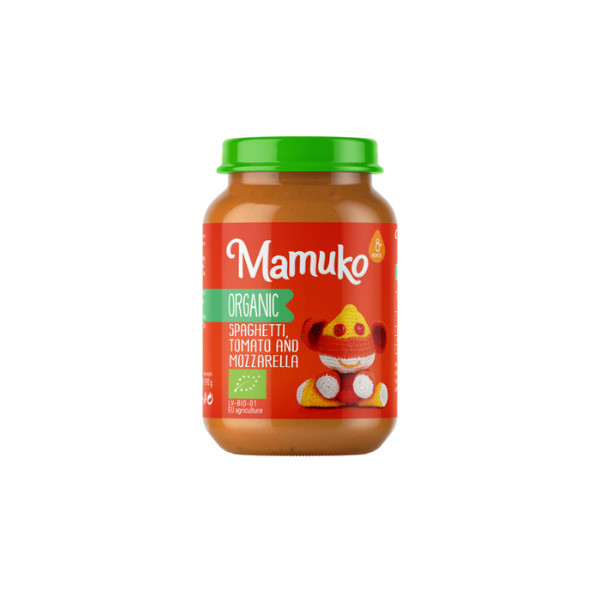 Spaghetti cu rosii si mozzarella bio 8+ luni 190g Mamuko