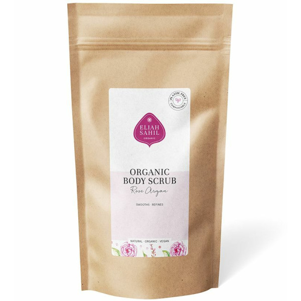 Scrub pentru corp cu trandafiri si argan ecologic 700g - refill Eliah Sahil