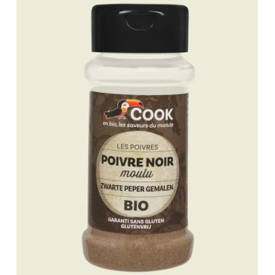 Piper negru macinat bio 45g...