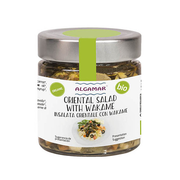 Salata orientala cu alge wakame bio 180g Algamar