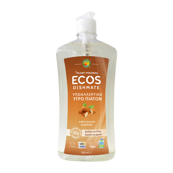 Detergent lichid pentru vase cu migdale 500ml Ecos