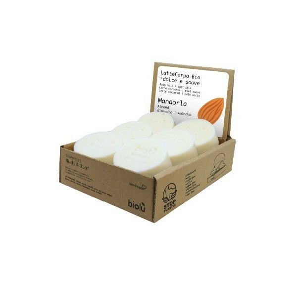 Lotiune de corp solida cu migdale ecologic 12 buc x 55g Biolu