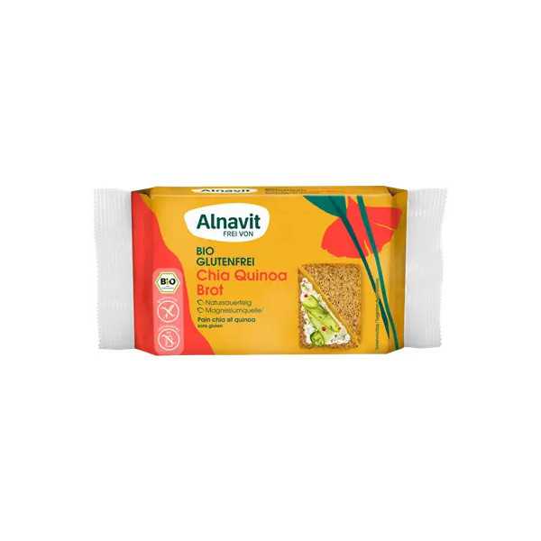 Paine cu chia si quinoa bio 250g Alnavit