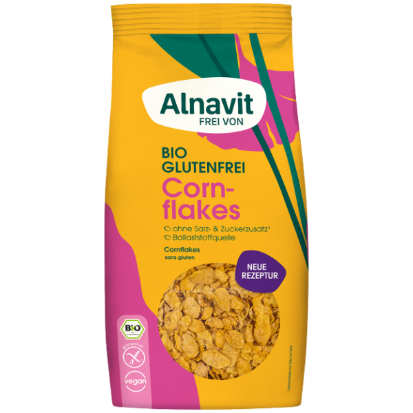 Fulgi de porumb bio 450g Alnavit