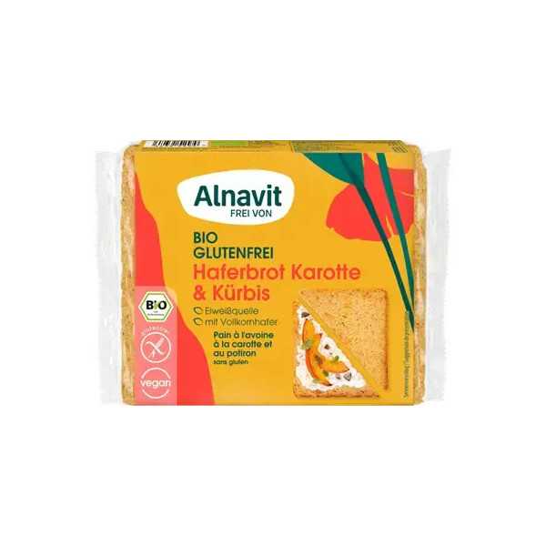 Paine cu ovaz, morcov si dovleac bio 250g Alnavit